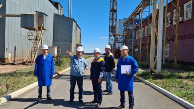 Председатель Правления ТОО «Samruk-Kazyna Ondeu»  М. Шералы посетил сернокислотный завод ТОО «SSAP»